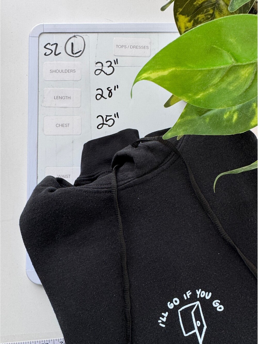 Lonely Ghost Ways To Say I Love You Black Hoodie Y2K Streetwear oversized L - Picture 7 of 7